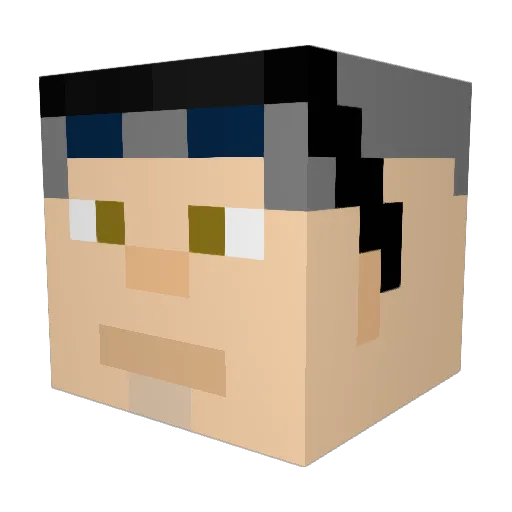 Blazelord79 Minecraft avatar head, 3D render