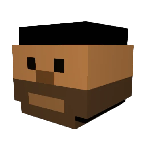Blazeofglory79 Minecraft avatar head, 3D render