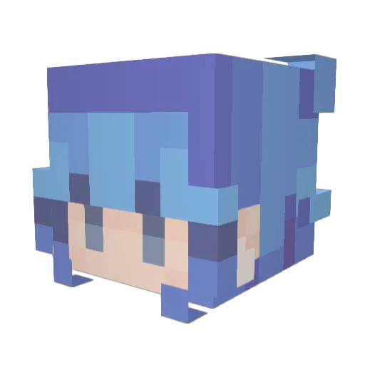 Blazer185 Minecraft avatar head, 3D render