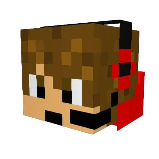 Blazer3165 Minecraft avatar head, 3D render
