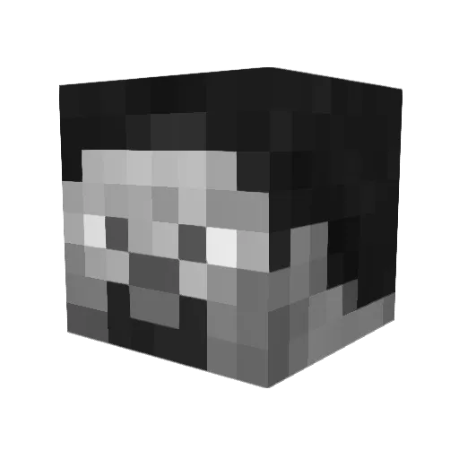Blazer Minecraft avatar head, 3D render