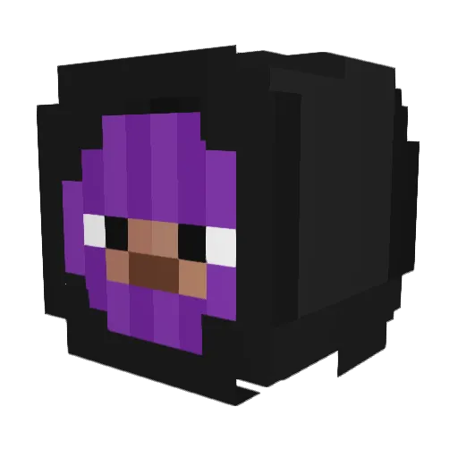 BlazerPL Minecraft avatar head, 3D render