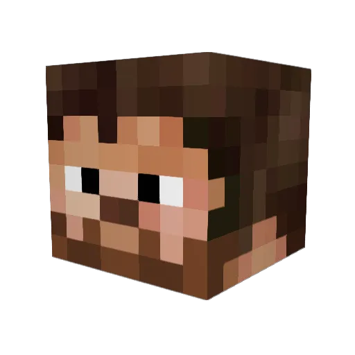 Blazerco Minecraft avatar head, 3D render