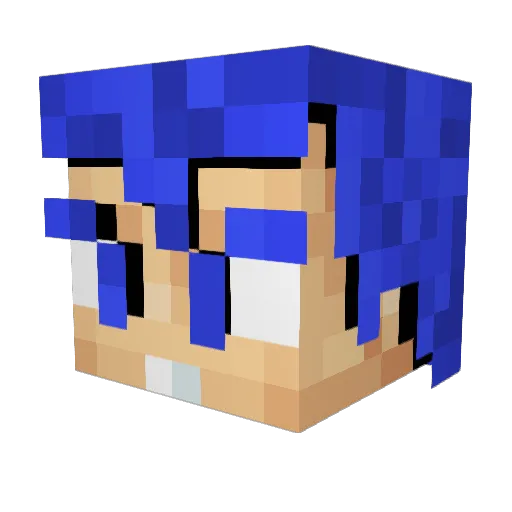 BlazerphazerOG Minecraft avatar head, 3D render