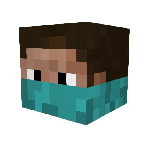 Blazewolf305 Minecraft avatar head, 3D render