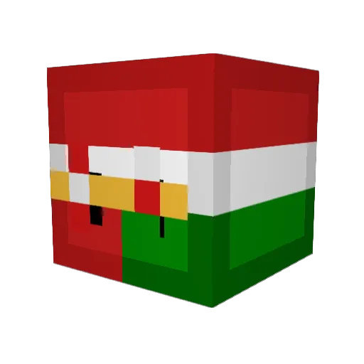 Blazey17 Minecraft avatar head, 3D render