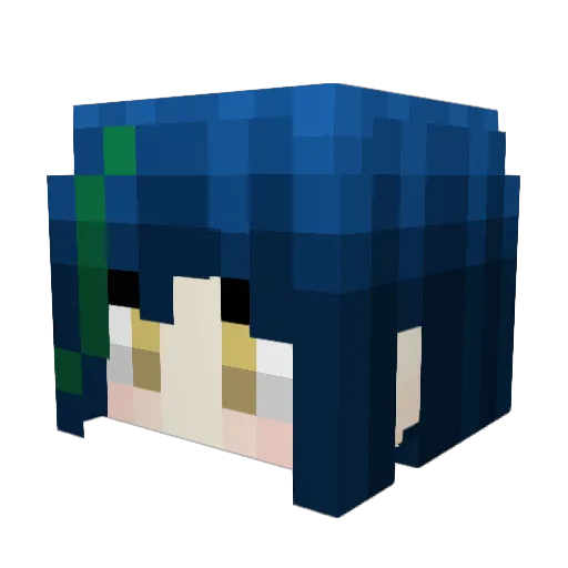 Blazeyeo_ Minecraft avatar head, 3D render