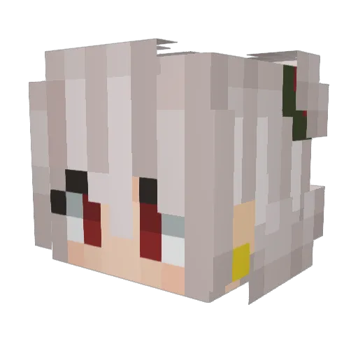 Blaziek Minecraft avatar head, 3D render