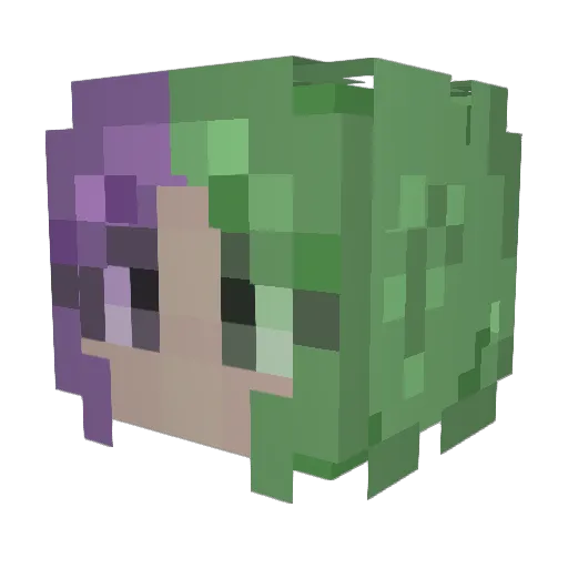 BlazingFyre Minecraft avatar head, 3D render
