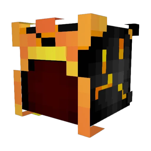BlazingHot64 Minecraft avatar head, 3D render