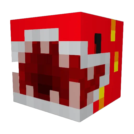 BlazingJaws Minecraft avatar head, 3D render