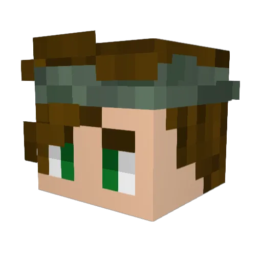 BlazingK5 Minecraft avatar head, 3D render