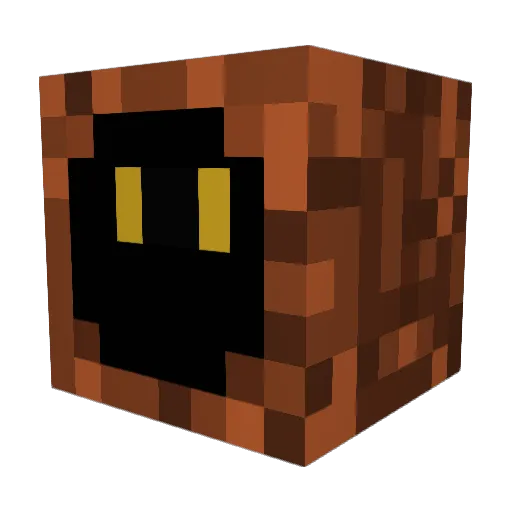 BlazingKey Minecraft avatar head, 3D render
