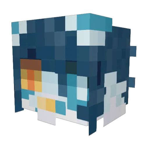 BlazingKyatto Minecraft avatar head, 3D render