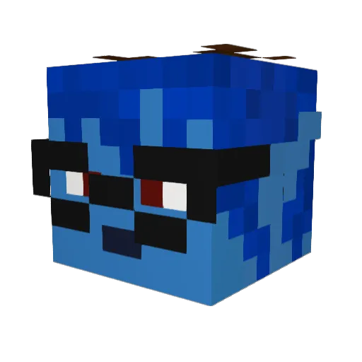 BlazingRegent Minecraft avatar head, 3D render