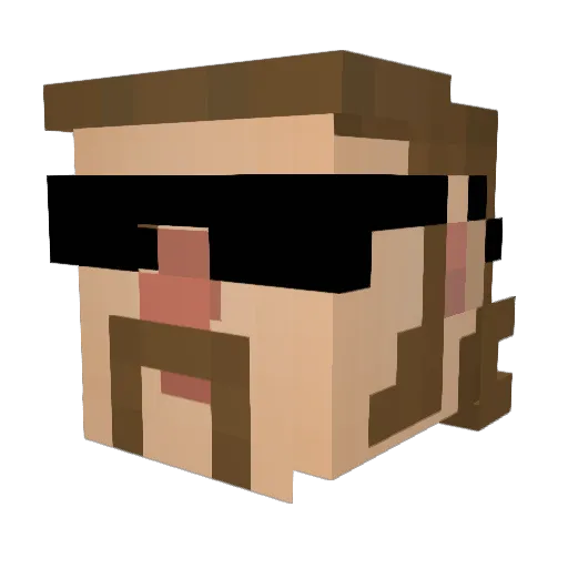 BlazingSheep101 Minecraft avatar head, 3D render