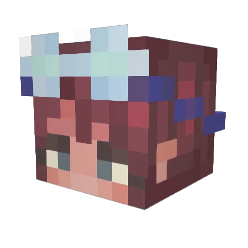 BlazingStar23 Minecraft avatar head, 3D render