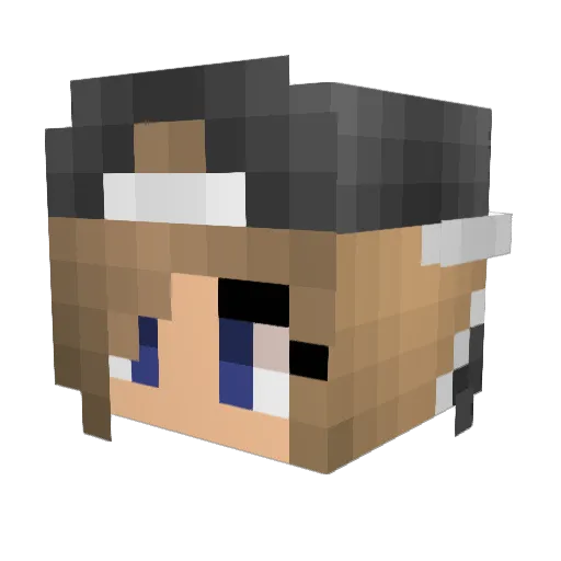 BlazingStardust Minecraft avatar head, 3D render