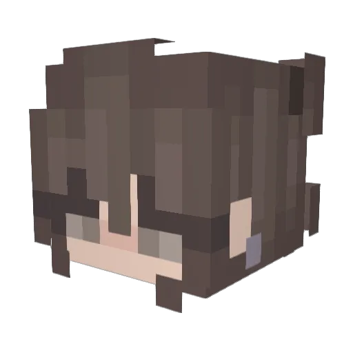 BlazingTwozz Minecraft avatar head, 3D render
