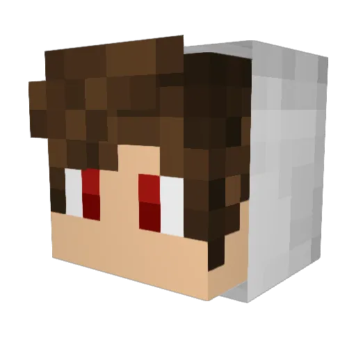 BlazingWren Minecraft avatar head, 3D render