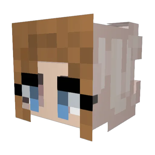 BlazingZing Minecraft avatar head, 3D render