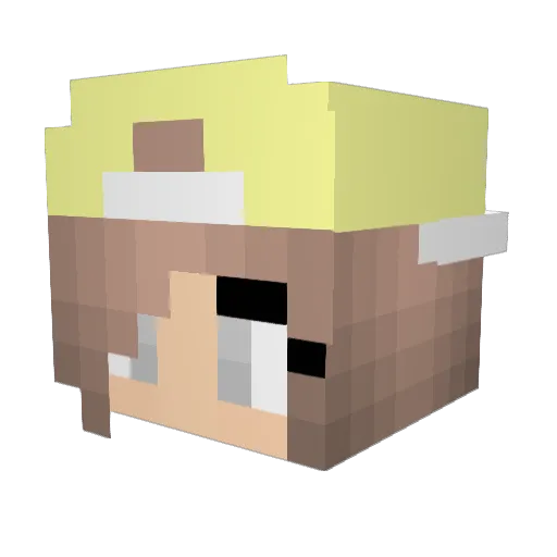 Blazing_Bella Minecraft avatar head, 3D render