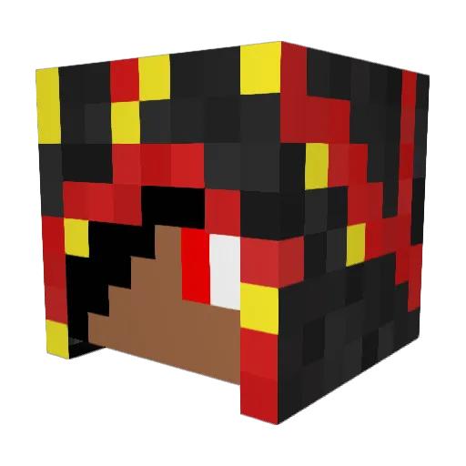 Blazing_Gamez Minecraft avatar head, 3D render