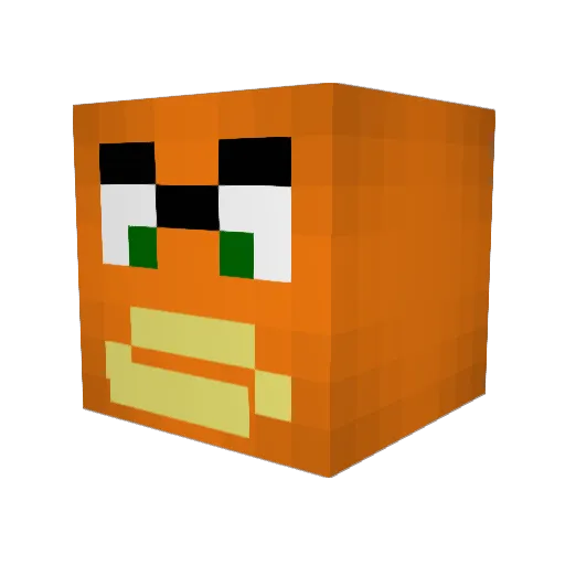 Blazing_Head Minecraft avatar head, 3D render