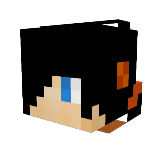 Blazyy Minecraft avatar head, 3D render