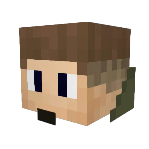 Blazzify Minecraft avatar head, 3D render