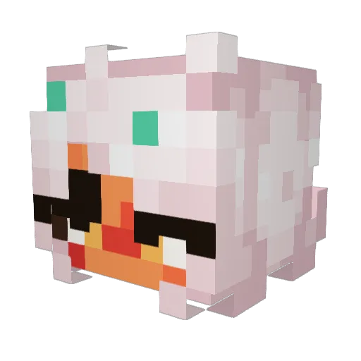Bleach105 Minecraft avatar head, 3D render
