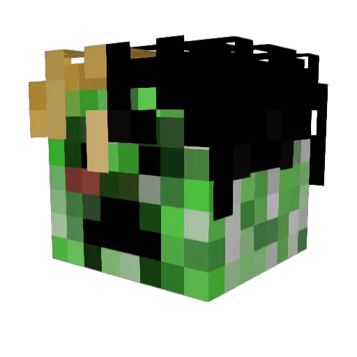 BleachBoi_ Minecraft avatar head, 3D render