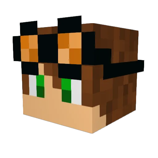 BleachKid0 Minecraft avatar head, 3D render