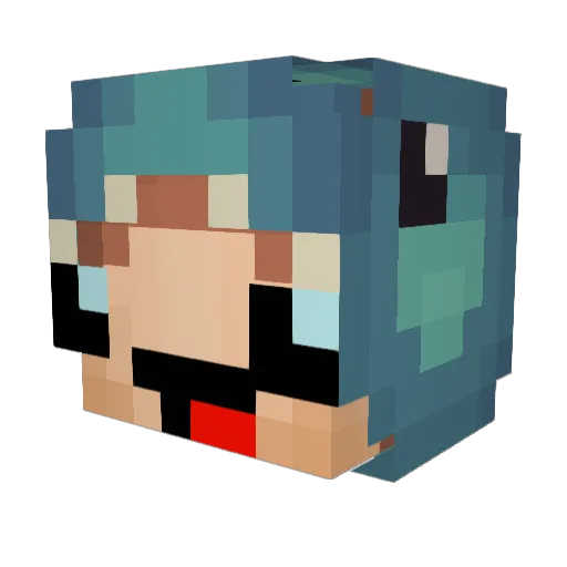 BleachLyfe Minecraft avatar head, 3D render
