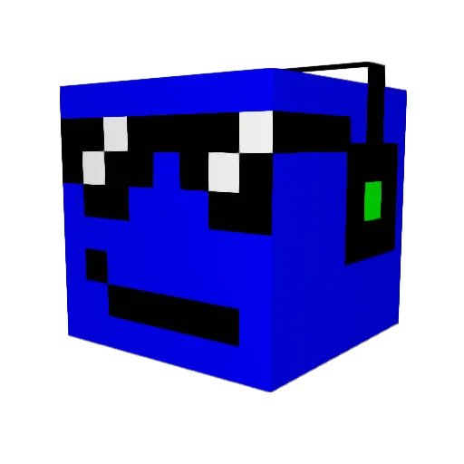 BleachMan Minecraft avatar head, 3D render
