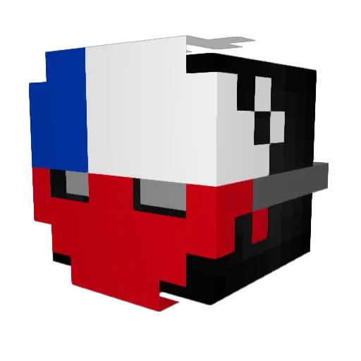 BleachSoda Minecraft avatar head, 3D render