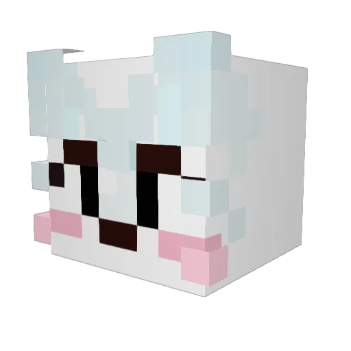 Bleach_07 Minecraft avatar head, 3D render