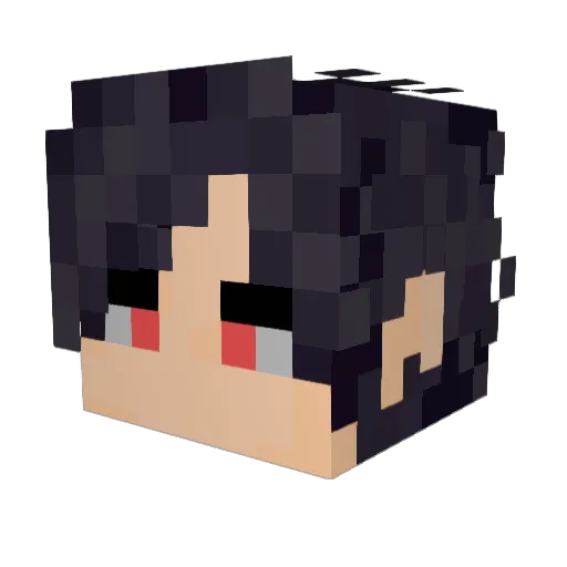 Bleach_Pong Minecraft avatar head, 3D render