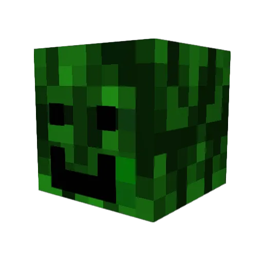 BleafGlock Minecraft avatar head, 3D render