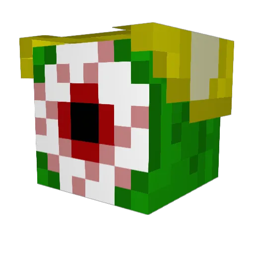Blearei Minecraft avatar head, 3D render