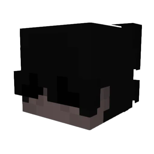 Blecksito Minecraft avatar head, 3D render