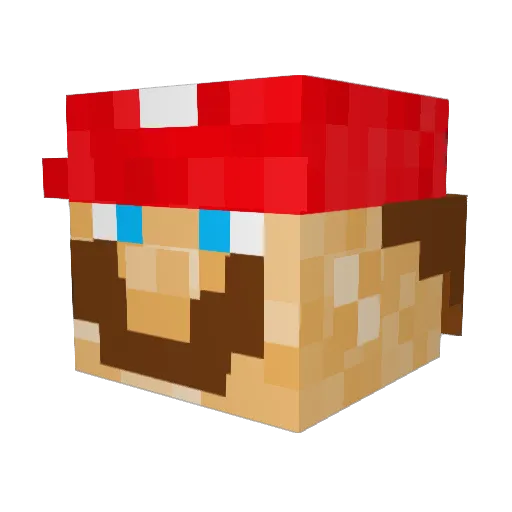 Bledebic Minecraft avatar head, 3D render