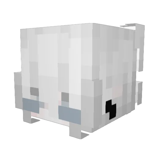 Bledt Minecraft avatar head, 3D render
