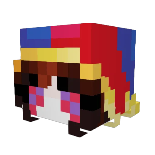 Bleed1ngWinter Minecraft avatar head, 3D render