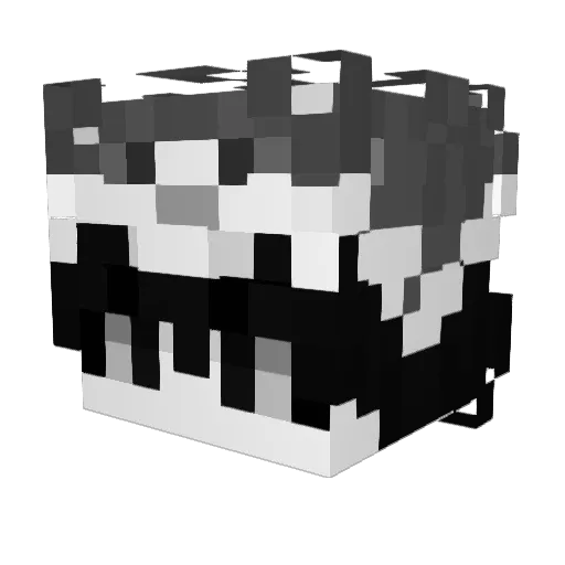 BleedingEyes Minecraft avatar head, 3D render