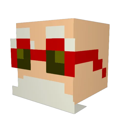 Bleep275 Minecraft avatar head, 3D render