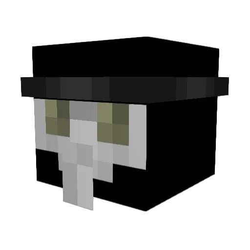 Bleh1212 Minecraft avatar head, 3D render