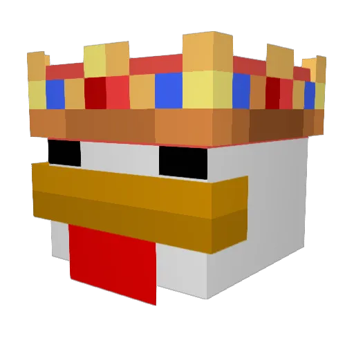 Blehbuster Minecraft avatar head, 3D render