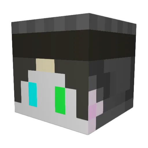 Bleizark Minecraft avatar head, 3D render
