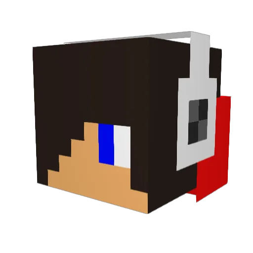 Bleizon Minecraft avatar head, 3D render